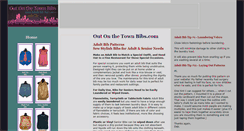 Desktop Screenshot of outonthetownbibs.com